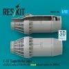 RESKIT RSU72-0304 F-15 Eagle/Strike Eagle (A,B,C,D,E early,J) F100-PW-220 closed exhaust nozzles for GWH kit (3D Printed) 1/72